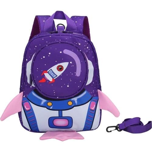 3D Rockets Anti-lost School Bags For Girls Cartoon high-grade Toy Boys Backpack Kindergarten Bags Childrens Gifts For Student