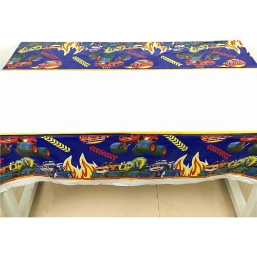 1set Blaze And The Monster Machines 108*180cm Tablecloth Baby Shower Birthday Party Decoration Tableware Event Party Tablecloth