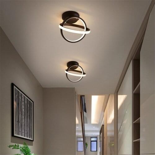 Modern Led corridor Ceiling Lights Double circle Cloakroom kitchen porch balcony Nordic Ceiling Lamps for Home Lighting