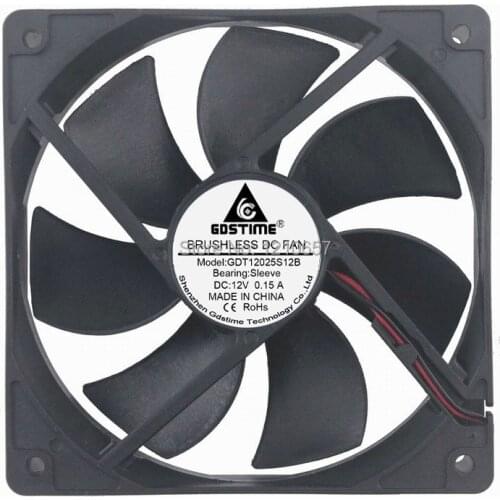 20 Pieces LOT Gdstime 12025 120mm 120x25mm DC 12V 2P Electric Cooling Cooler Fan