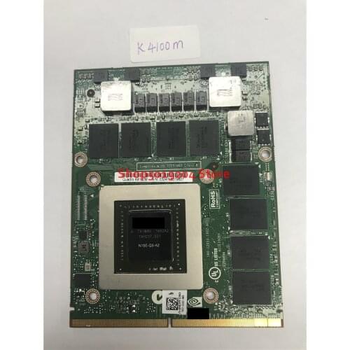N15E-Q3-A2 Original K4100M K 4100M K4100 4G VGA Graphic Card For DELL M6700 M6800 HP 8770W ZBOOK15 G1 G2 Test 100