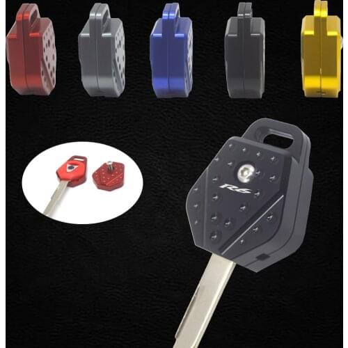 For Yamaha YZFR6 YZF R6 YZF-R6 keys cap decoration Motorcycle Modification Aluminum alloy key Protective cover