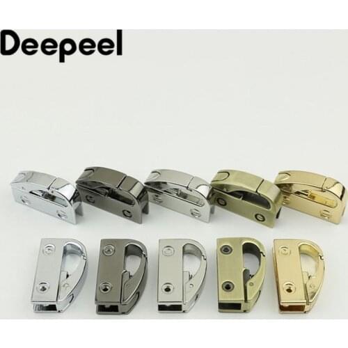 2/4Pcs Metal Clip Buckles Handbag Cap Clasp Screw Bag Side Handles Chain Hook Connector Bags Hanger Hardware Accessories KY864