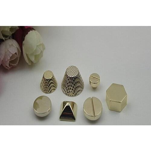 20 PCS/lot) at the bottom of the diy hardware plating processing leather handbags shackles rivets decoration accessories