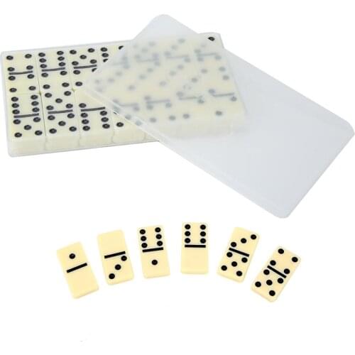 28pcs/Set Domino Board Game Toy Set Travel Funny Table Game Domino Blocks Kits Early Educational Toys for Children Gift