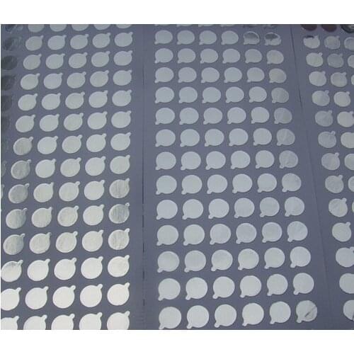9/11/15/22/38mm diameter Sliver Aluminum foil Silver Round Code Dot Sticker label Spots Self Adhesive Inventory Label Tag