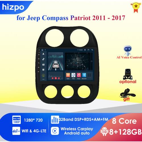 Autoradio 2din Android Car GPS Navigation For Jeep Compass Patriot 2011 2012 2013 2014 2015 2016 2017 Multimedia Stereo Video PC