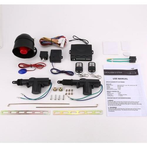 New Universal Car Alarm Remote Control Security System 2 Door Central Door Lock Locking Kit Set Keyless Entry System