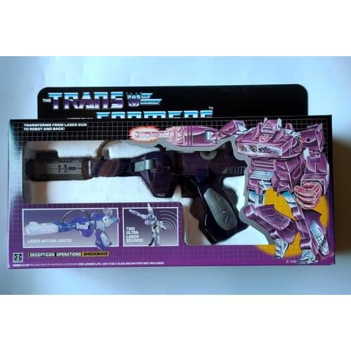 Deformation G1 Decepticons Defense Staff KO Shock Wave PVC Childrens Movable Model Toy