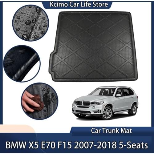 For BMW X5 E70 F15 2007-2018 5-Seats Rear Trunk Mat Cargo Tray Boot Liner Floor Carpet