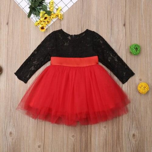 Emmababy Newest Fashion Toddler Baby Girl Clothes Lace Flower Princess Dress Party Pageant Tutu Tulle Sundress