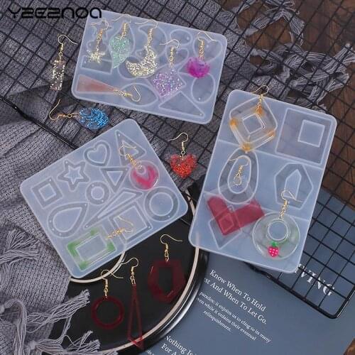 Dried Flower Making Decorations DIY Jewelry Craft For Resin Epoxy Earring Necklace Pendant Silicone Resin Mold Jewelry Mould