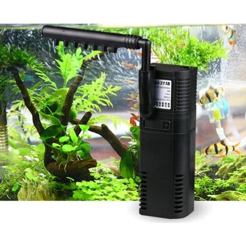 HJ311B 3W Aquarium Fish Tank Internal Filter Water Pump With Three Function Filtering, Oxygen Aeration and Water Circulation