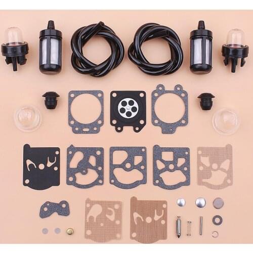 Fuel Filter Line Primer Bulb Carburetor Repair Kit For Stihl FS36 FS40 FS44 Primer Bulb Knob Trimmer