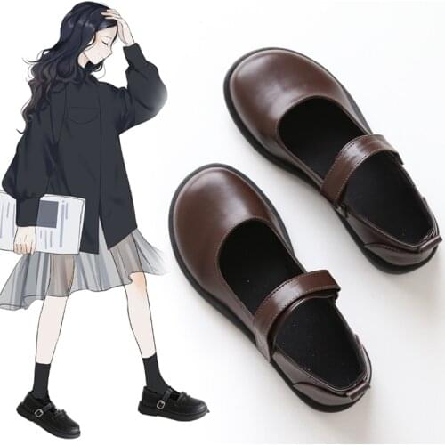 Small leather shoes womens British 2020 new spring net red Korean version of the wild Japanese female jk basic models with skir