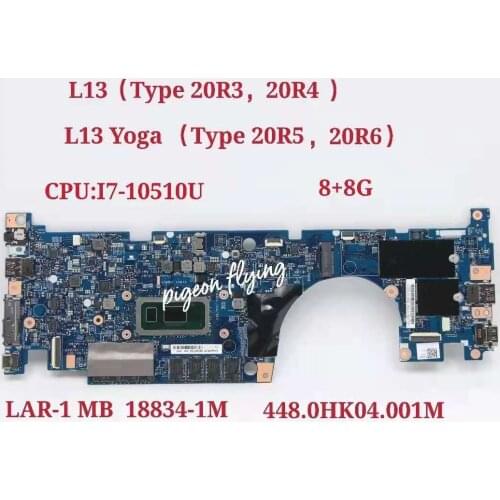For Thinkpad L13 /L13 Yoga Laptop Motherboard CPU:i7-10510U 8+8G 188334-1M FRU:5B20S72254 5B20S72269 5B20S72249 5B20S72264