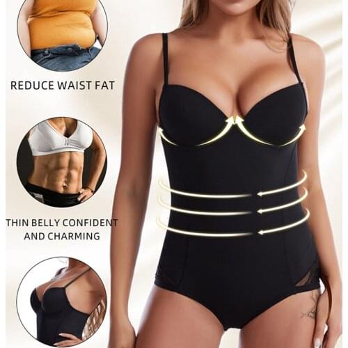 New Women Full Body Shaper Firm Tummy Control Bodysuit Waist Trainer Cincher Corset Tummy Control Underwear Thigh Slimmer Shaper
