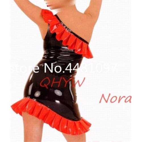New Sexy women girl latex female Clubwear Promotion Costume Dress Fetish sexy lingerie for women danganronpa cosplay