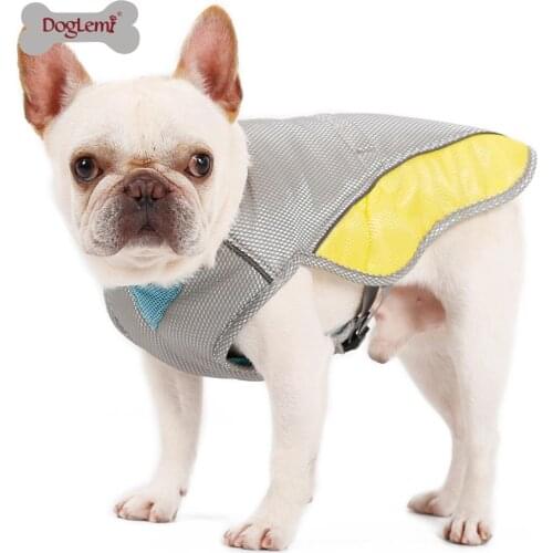 Summer Dog Cooling Vest Harness Cooler Jacket Breathable Pet Heatstroke Cold Suit Cool Clothes for Dogs Bulldog Pet Supplies