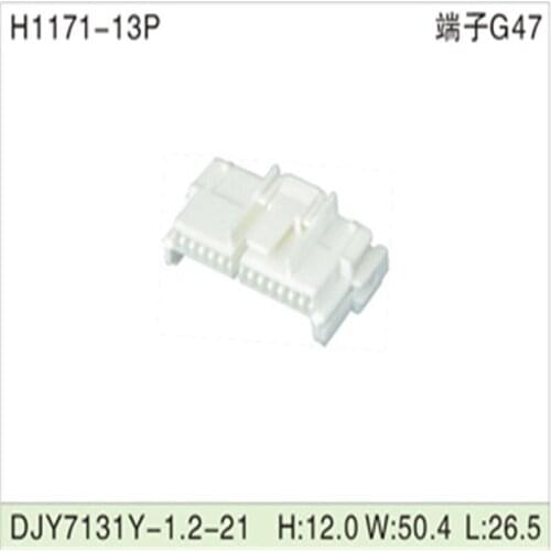 Free shipping 200pcs DJY7131Y-1.2-21 13Pin 1.2mm AMP Car Electrical Wire Connectors for VW,BMW,Audi,Toyota,NISSAN AND other