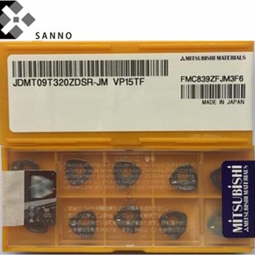 10pcslot JDMT09T320ZDSR-JM JDMT120420ZDSR-JM VP15TF cnc cutting tool lathe indexable milling blade carbide milling inserts
