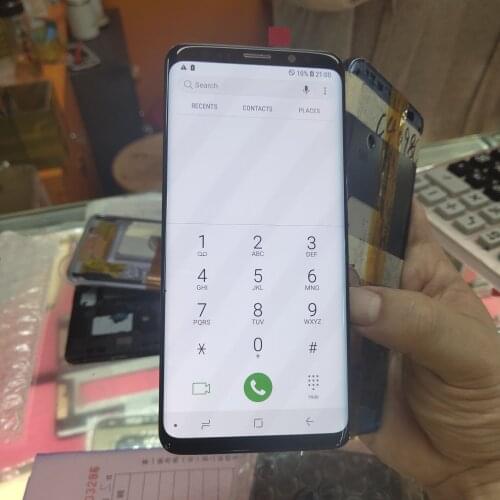 Point Line AMOLED For Samsung Galaxy S9 G960 G960f Defect Lcd Display Touch Screen Digitizer With Spot No Frame