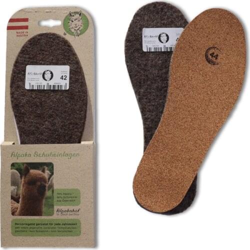 Alpaca Wool Winter Hot Felted Insoles & Liners for Shoes & Boots Insole Big Size Shoes