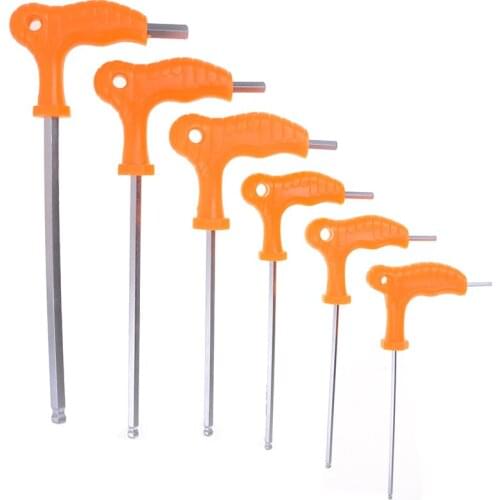 Allen Hex Key Wrench T Handle Inner Hexagon Wrench 2.5mm 3mm 4mm 5mm 6mm 8mm High-carbon Steel Hand Tool Spanner