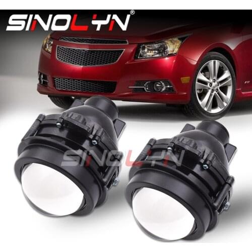 Sinolyn Bi Xenon Projector Fog Lens PTF For Chevrolet Cruze/Impala/Malibu/Trax/Tracker/Opel Antara D2H H11 Bulb Car Accessory