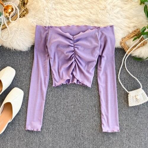 Женские однотонные футболки VDFHQJ China At AliExpress