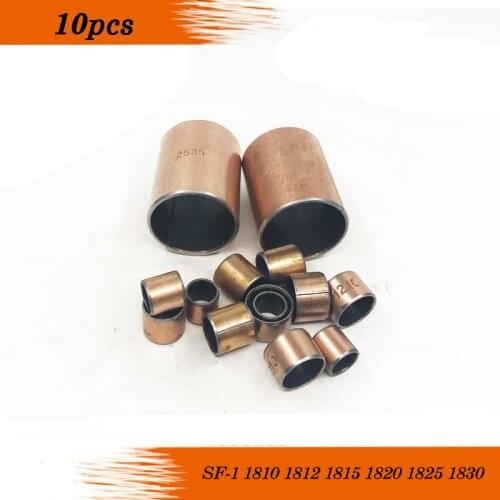 10Pcs SF1 SF-1 1810 1812 1815 1820 1825 1830 Self Lubricating Composite Bearing Bushing Sleeve size 20mm sliding bearing