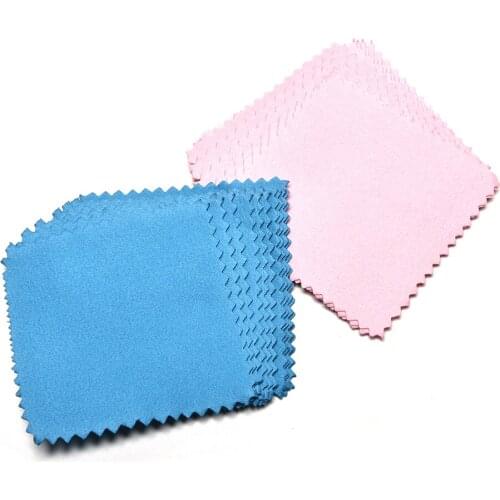 10Pcs Glasses Jewelry Polishing Cloth Clean Cleaning For Glasses Platinum