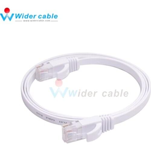 5pieces White 0.5m Short Ethernet Cable Bare Copper 8P8C Flat CAT6 UTP Cable