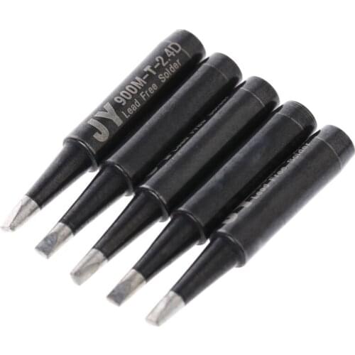 5 Pcs Lead Free Solder Soldering Tip 900M-T-2.4D For Hakko Saike 936 852d+ 909D ESD Wholesale dropshipping