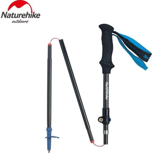 Naturehike Ultralight Carbon Fiber Alpenstock Climbing Trekking Poles High-intensity Nordic Style Hiking Walking Sticks