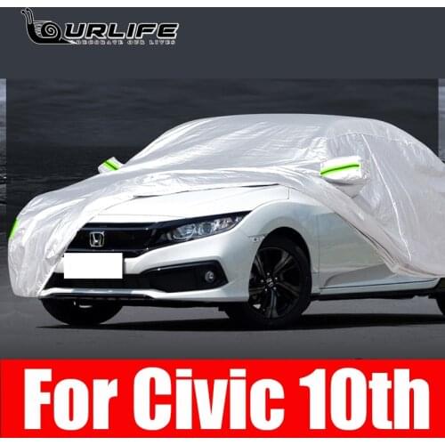 Full Car Cover For Civic 10th FC1 Rain Frost Snow Dust Waterproof Protection Exterior Car Protector Covers Anti UV Accessories