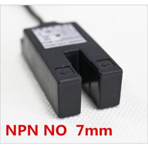 Free Shipping Groove / U type Photoelectric sensor npn Normally open Switch E3S-GS7N1 NO Sensor DC 3 wires distance 7mm
