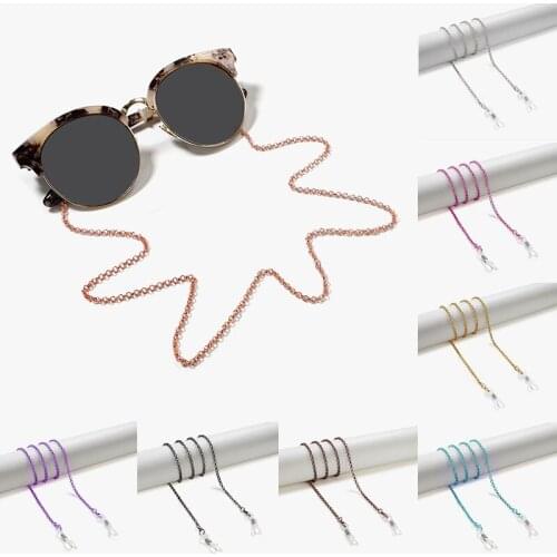 Free Classic Women Metal Glasses Chain Retro Multicolor O Type Eyeglasses Chain Glasses Accessorie Sunglasses Chain Glasses Rope