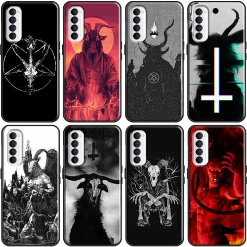 Devil Satan Dark Art Case For OnePlus 8 Pro 7T Nord For Realme 6 7 X7 X2 X50 Pro XT C3 For OPPO Reno4 Pro A9