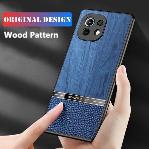 Matte Silicone Case For Xiaomi Mi 11i 11 Lite Pro Ultra Little Poco F3 M3 Pro X3 GT Wood Pattern Case Cover For Redmi Note 10T