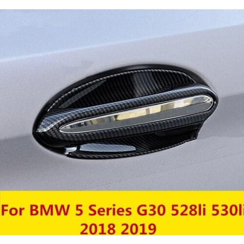For BMW 5 Series G30 528li 530li 2018 2019 Car shape outside door handle cover door bowl frame trim sticker door bowl decoration