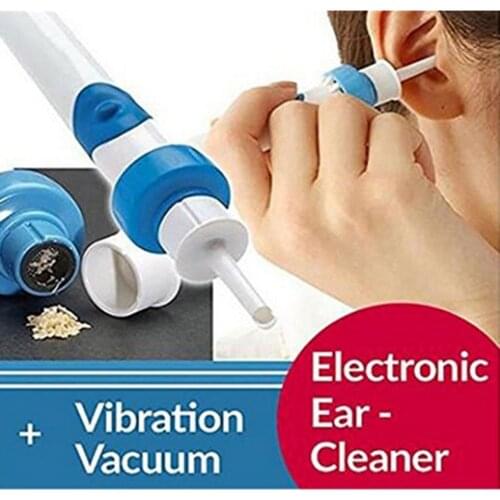 Electric Ear Vacuum Cleaner Wax Dirt Fluid Remover Painless Safe Spiral Ear-Cleaning Device Earpick Soft Tool