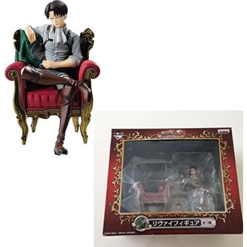 15Cm Attack on Titan Figures Levi Sitting Action Figure Model Toy Collectibles Cartoon Cool Levi Figurine Ornament Gift New