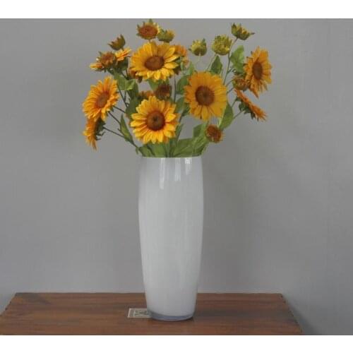 1Pc Sunflower Artificial Flowers Anti UV Fake Silk Plant Bouquet Wedding Party Deoration Home and Garden Supplies Table Decor