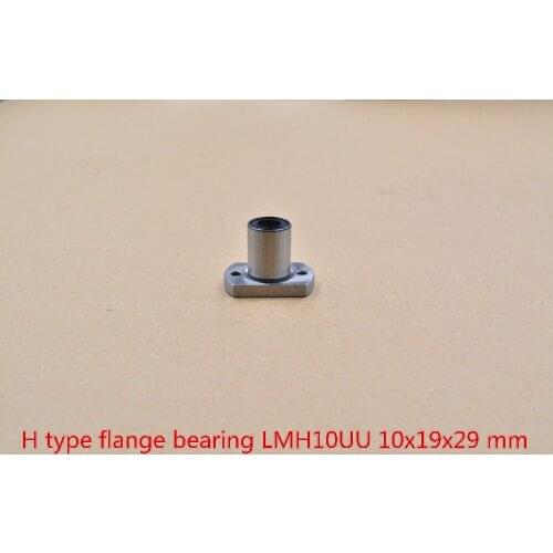 LMH10UU 10mmx19mmx29mm oval flange ball bearing for rod round shaft cnc 1pcs