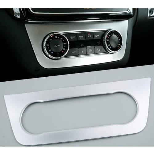 Matte Chrome Center Console AC Switch Adjust Panel Trim Cover Fit for Mercedes-Benz ML W166 GL X166 GLE GLS Class