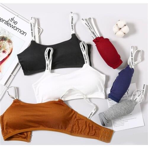 Soft Padded Bralette Fashion Letter Bras For Women Sexy Wireless Bra Underwear Female Lingerie Brassiere NEW sports bras