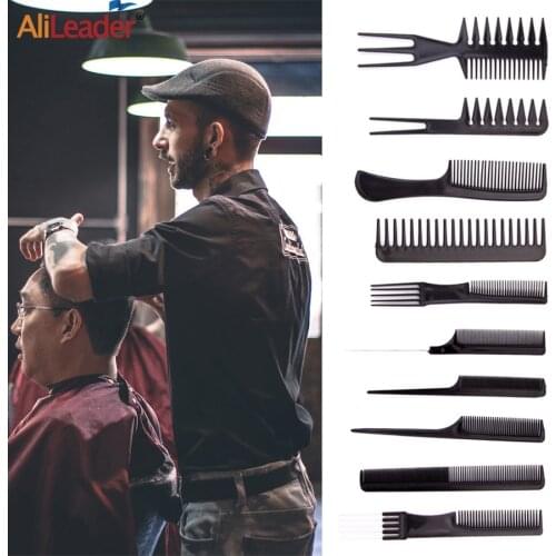 Alileader Hair Comb Set Anti-Static Hair Parting Comb Set Cutting Combs Hairdresser Profession Hair Comb Brush Set For Women