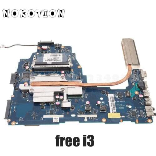 NOKOTION K000111550 Main Board For TOSHIBA Satellite C660 A660 A665 Laptop motherboard PWWAA LA-6843P Socket s1 Free CPU DDR3