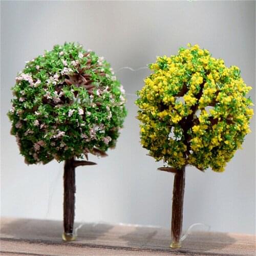 NEW Hot Sale 5Pcs Simulation Tree Flower Ball Tree Micro Simulation Landscape Ornaments Accessories For Home Garden Decoration